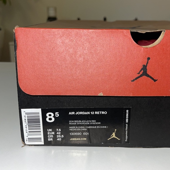 JORDAN 12 RETRO GYM RED (2018) - Picture 5 of 5